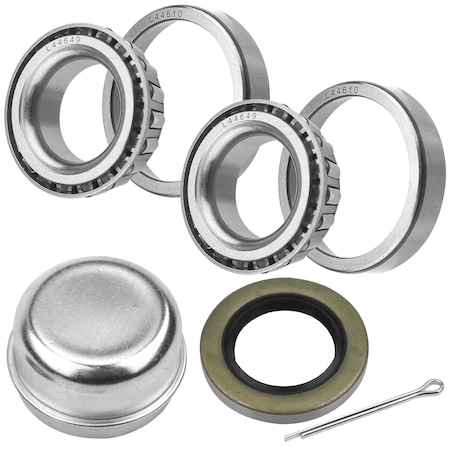 Motorbymotor Trailer Bearing Repair Kit for L44649 Seal 1.250'' for 2000# EZ Axles 1-1/16'' Tapered Spindles. RB44649-610X2